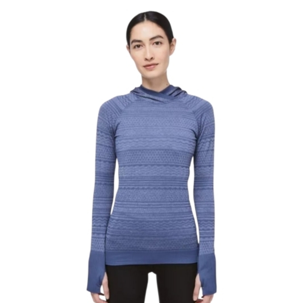 Lululemon Rest Less Hoodie in Gatsby Blue Size 6-EUC